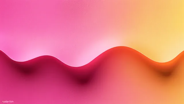 Pastel pink and yellow gradient background with soft blurred wavy texture and subtle grain.