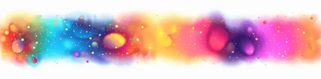 Abstract neon gradient circles with iridescent blur, glowing liquid blobs, radiant mesh
