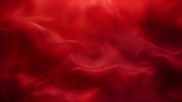 Dark red abstract gradient background with soft velvet waves and faint smoky speckles.