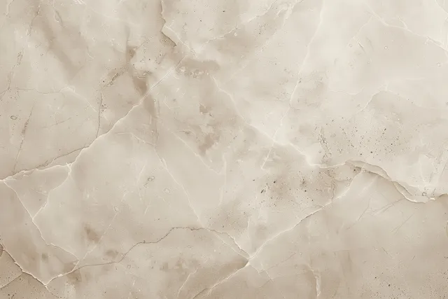 Cream beige marble surface with subtle gray veins and lightly weathered texture.