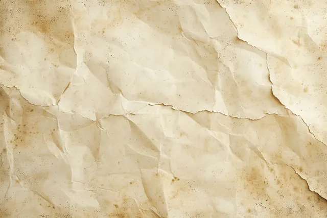 Aged beige parchment texture with cracked peeling paper panels and faint stains for text layout.