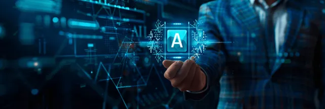 A business team collaborates using AI tools for market analysis and strategic planning to drive growth decisions.
