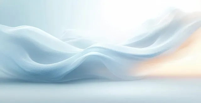 Soft light waves over a minimal abstract gradient background with gentle flowing curves with Digital Design Texture