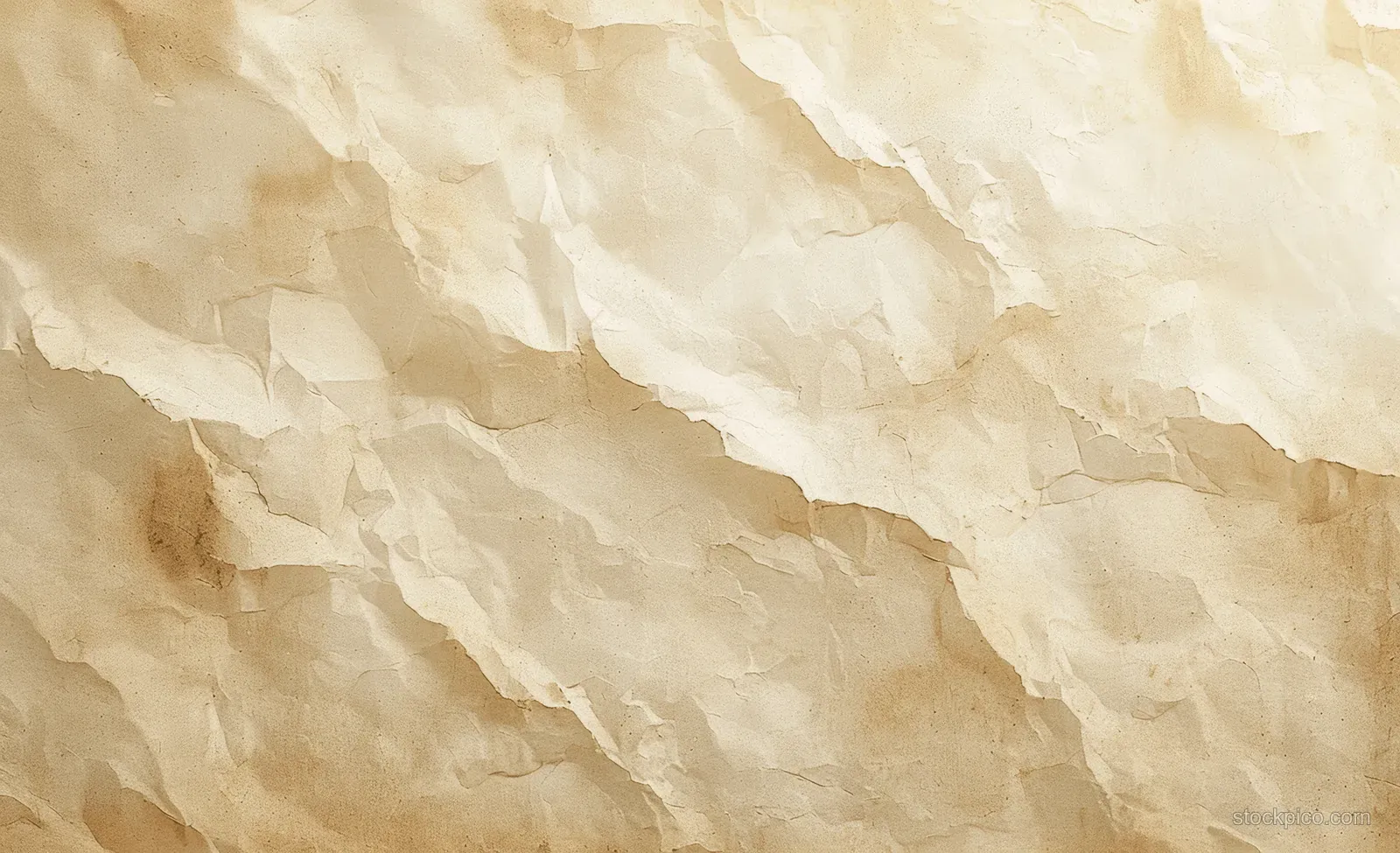 Vintage beige paper texture with layered torn edges and warm sepia grunge tones filling the frame.