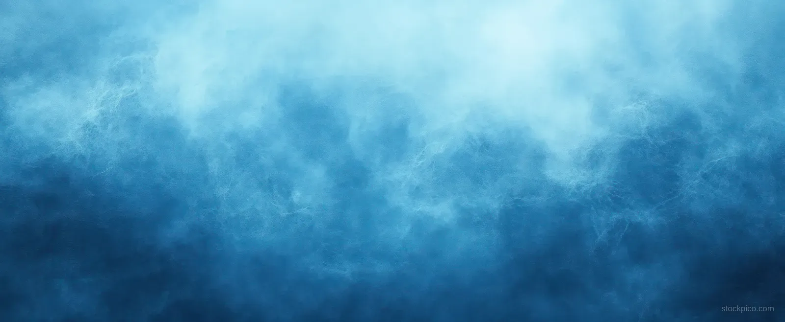 Soft watercolor blue and teal gradient with cloudy mottled texture forming a calm abstract background.