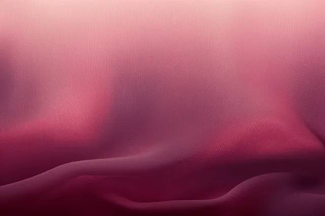 Dark red to dusty pink gradient background with soft wave-like fabric texture and faint grain.