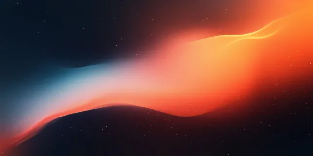 Abstract black and orange gradient background with a glowing fiery transition and soft blurred texture.
