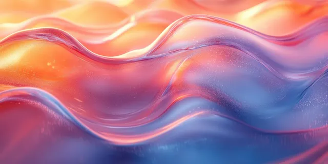 Semitransparent hydrating gel with air bubbles forms glossy wave patterns over a light blue background.