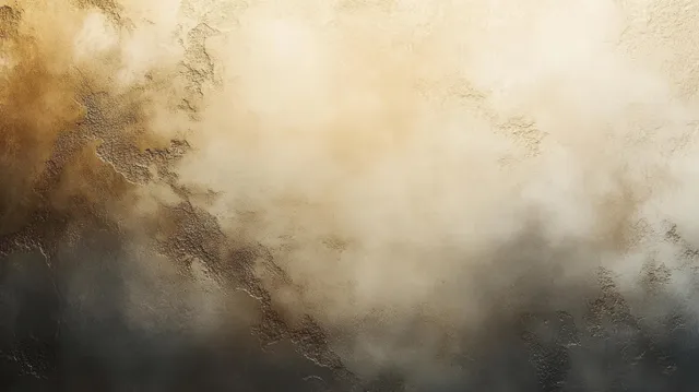 Textured abstract canvas with soft diffused mist-like clouds in earthy beige and smoky brown