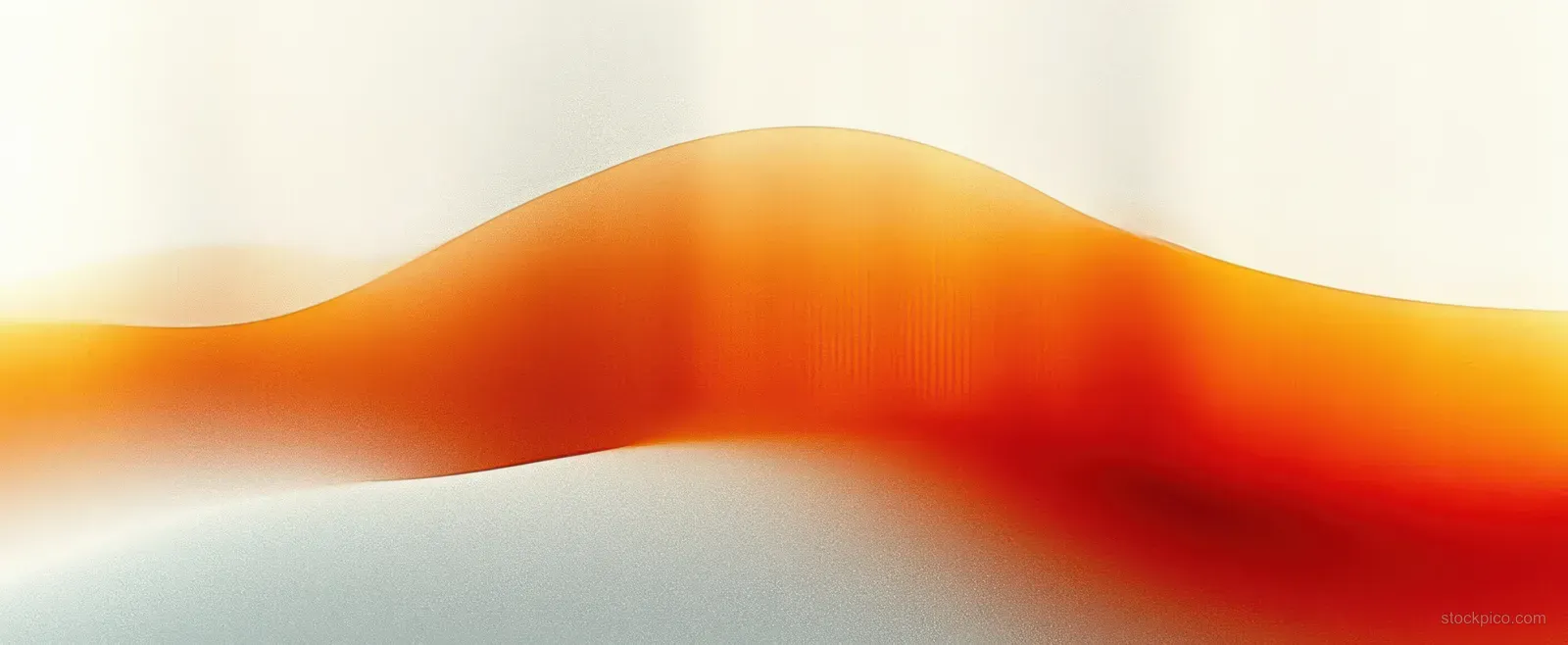 Abstract orange and white gradient wave background with smooth transitions and subtle grain texture.
