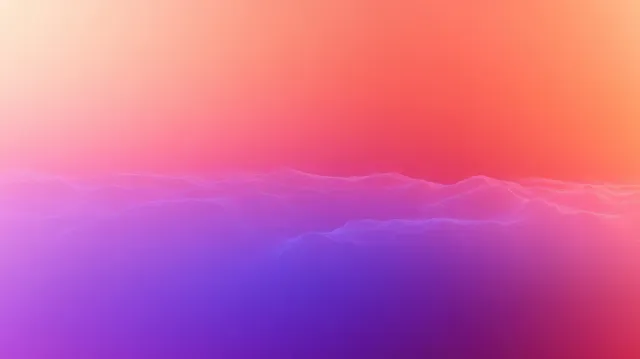 Abstract wave landscape background with deep purple-to-pink gradient glow and flowing undulations
