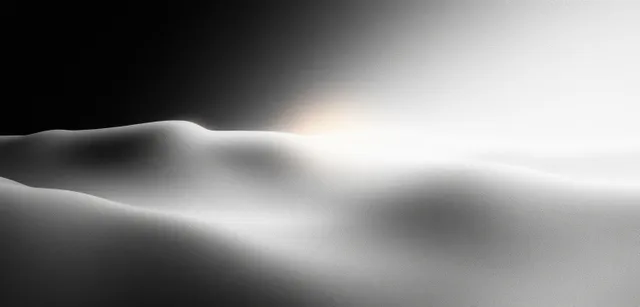 Monochrome black-to-gray gradient background with soft wave-like light and subtle grain with Textured Noise Effect