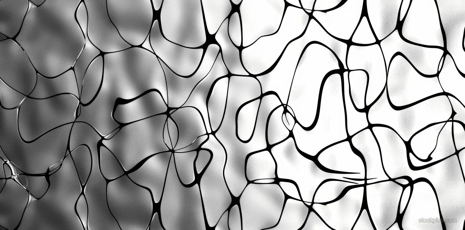 A seamless silver-gray brushed metal texture tile with polished highlights and tangled scratch lines.