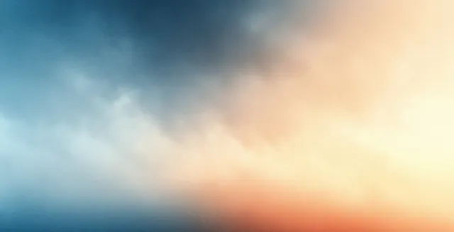 Soft blue and beige abstract gradient with blurred light and haze.