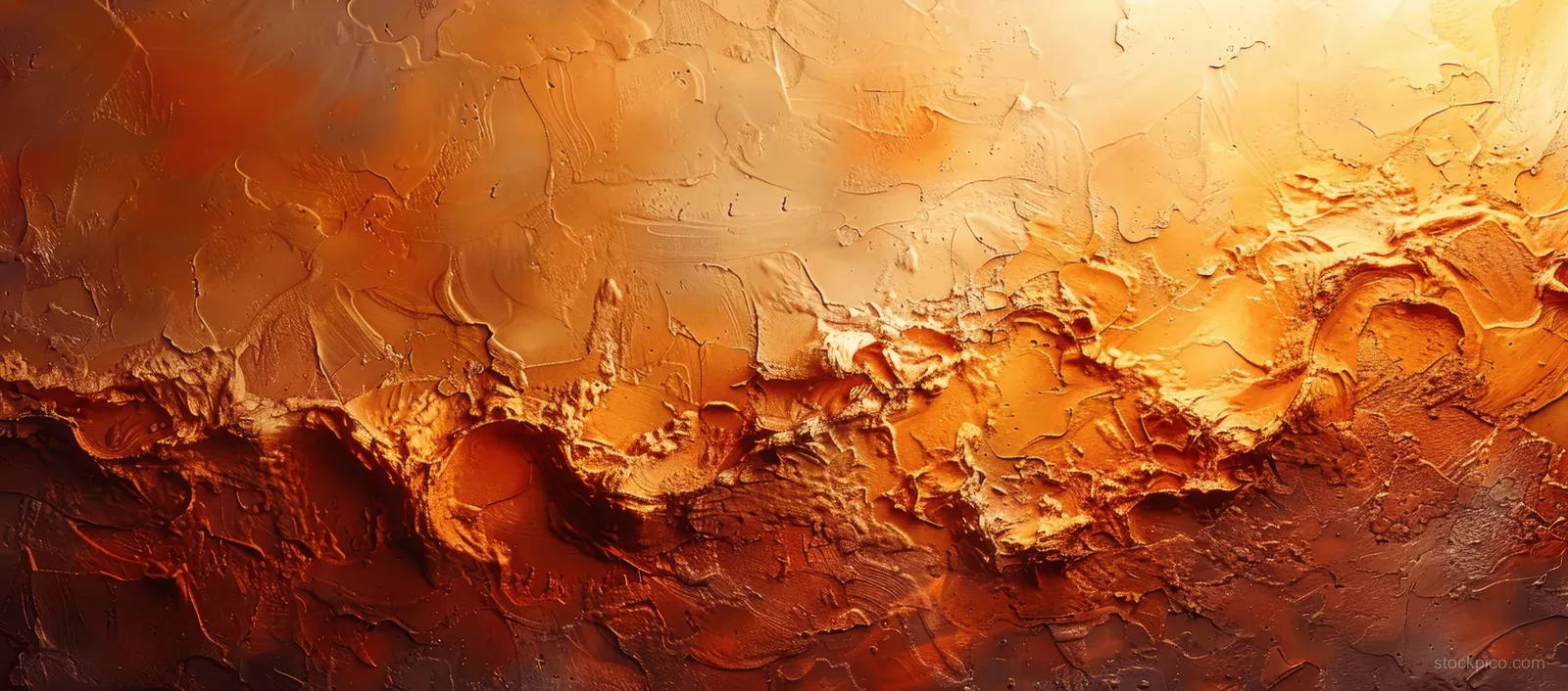 Weathered stucco wall with distressed grunge texture in brown, orange, and chocolate tones.