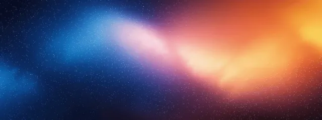 Grainy blue red yellow glowing wave gradient background with dark noisy texture