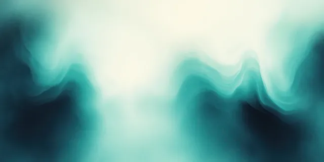Teal and white abstract gradient background with soft defocused lighting and blended textures