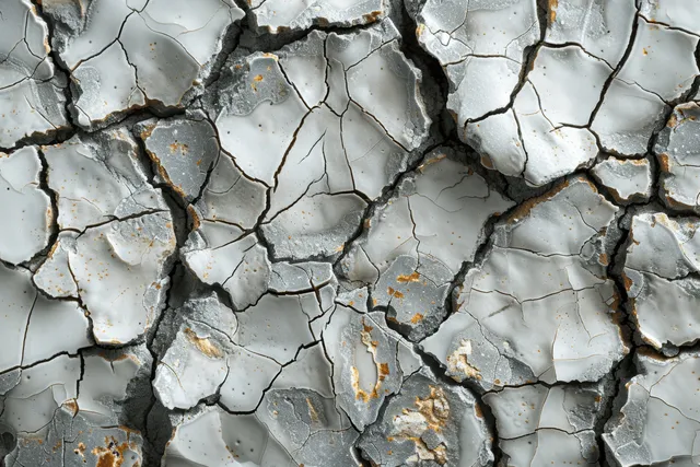 White and Grey Cracked Porcelain Glaze Texture Background