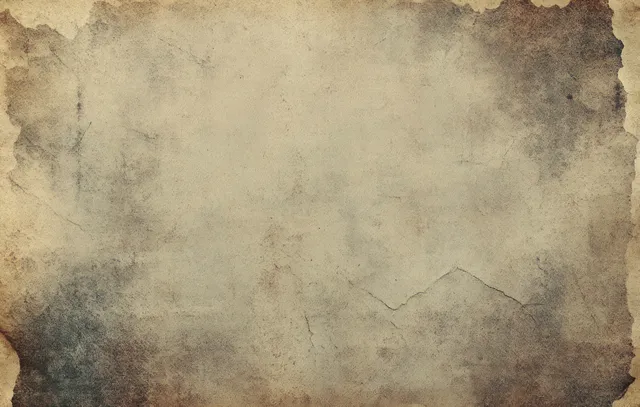 Un fondo de textura de papel vintage gastado con puntos de semitono desvanecidos y manchas en sepia y gris.