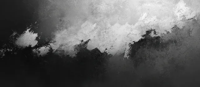 Grayscale grunge textured wall background with smoky ash swirls and weathered mottling
