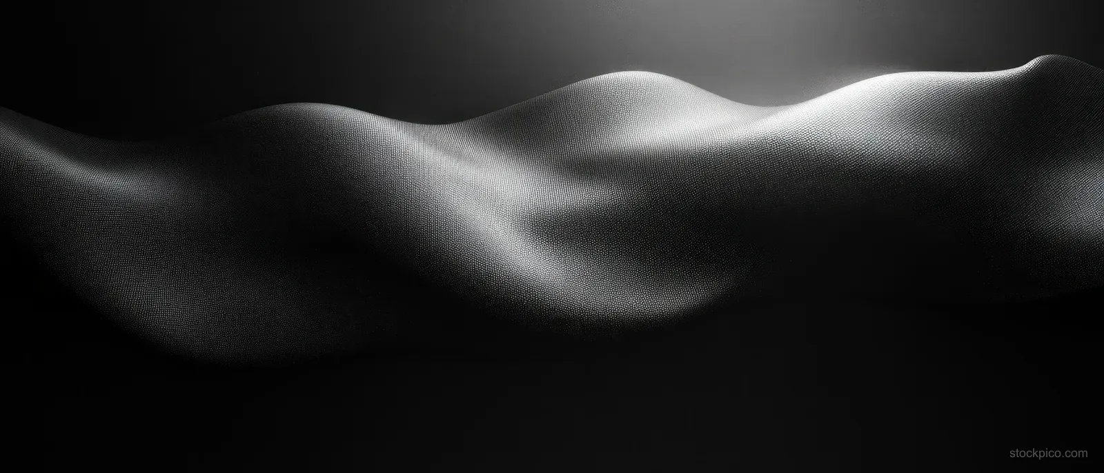 Abstract black gray gradient background with soft blurred light streaks and subtle grain texture.
