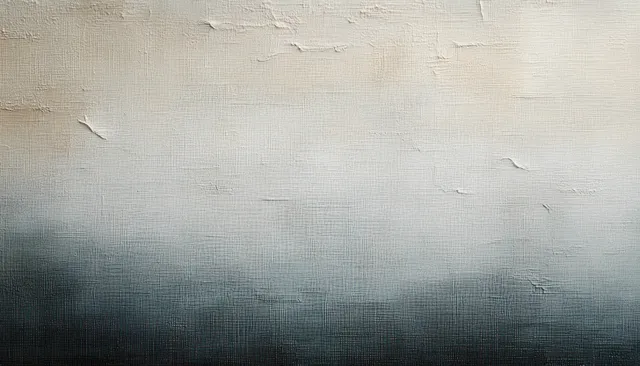 Soft muted abstract canvas texture with subtle grey-blue gradients and worn paper fibers