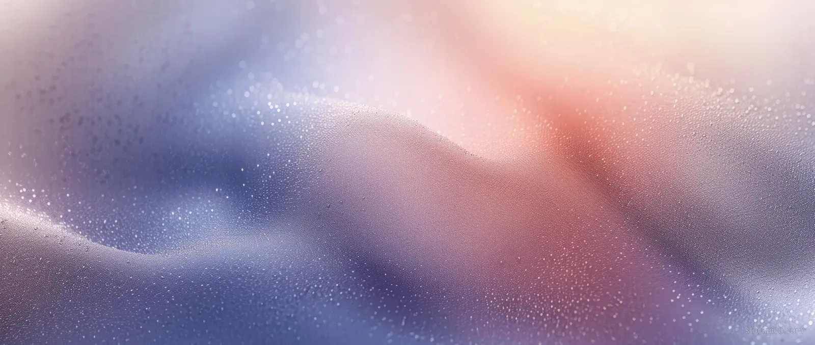 Frosted glass texture close-up with soft pastel gradient, blurred light streaks, and subtle speckled highlights.
