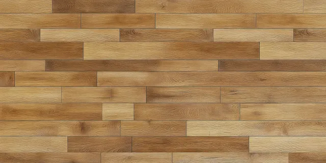 Light oak wooden floor planks texture with warm indoor lighting and seamless repeating pattern