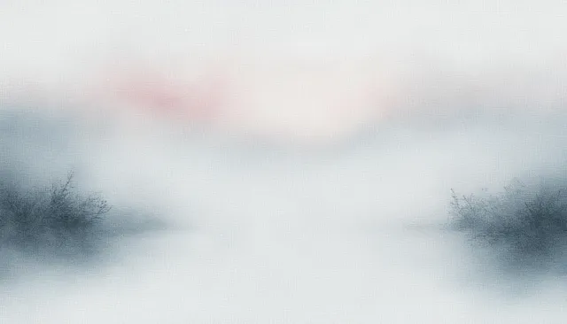White watercolor paper texture with a soft misty gradient and blurred cloudy edges.