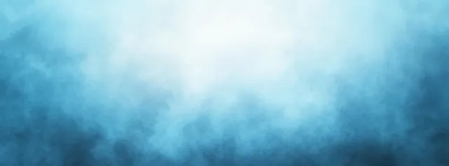 Abstract blue fog gradient background with misty haze swirling across layered soft layers