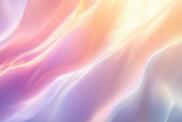 Prism rainbow light ripples with sparkling glow overlay on soft abstract background