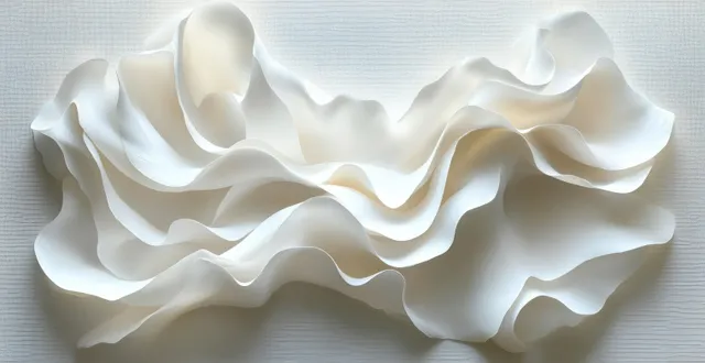 White cream swirls and ruffles forming a smooth skincare texture background