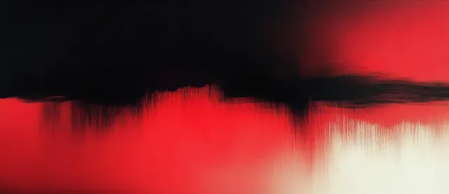 Red and black abstract gradient background with grainy texture and diagonal smear