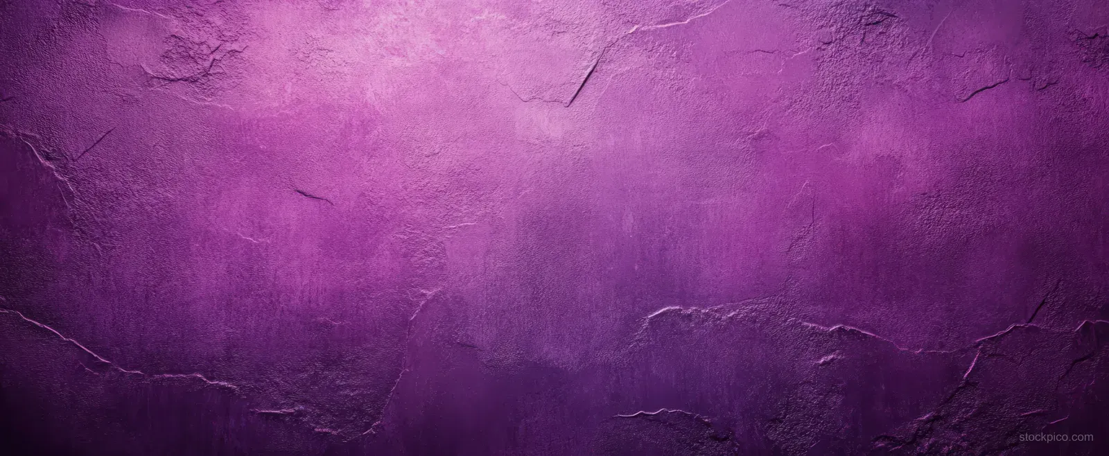 Purple grunge wall background with cracked plaster texture and soft light creating subtle shadows.