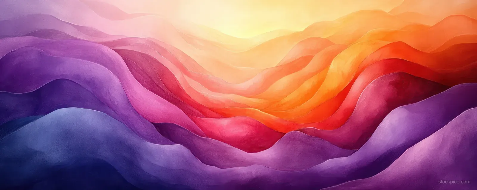 Rainbow colored pencils arranged in a wavy line on a white background for color learning.