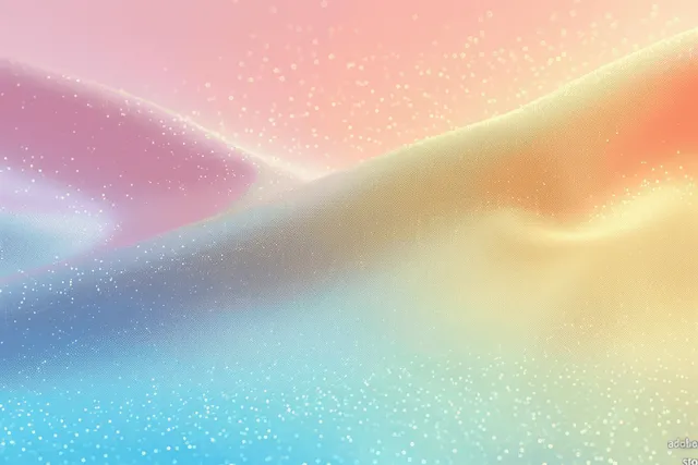 Pastel rainbow gradient background with soft grainy texture and gentle glow