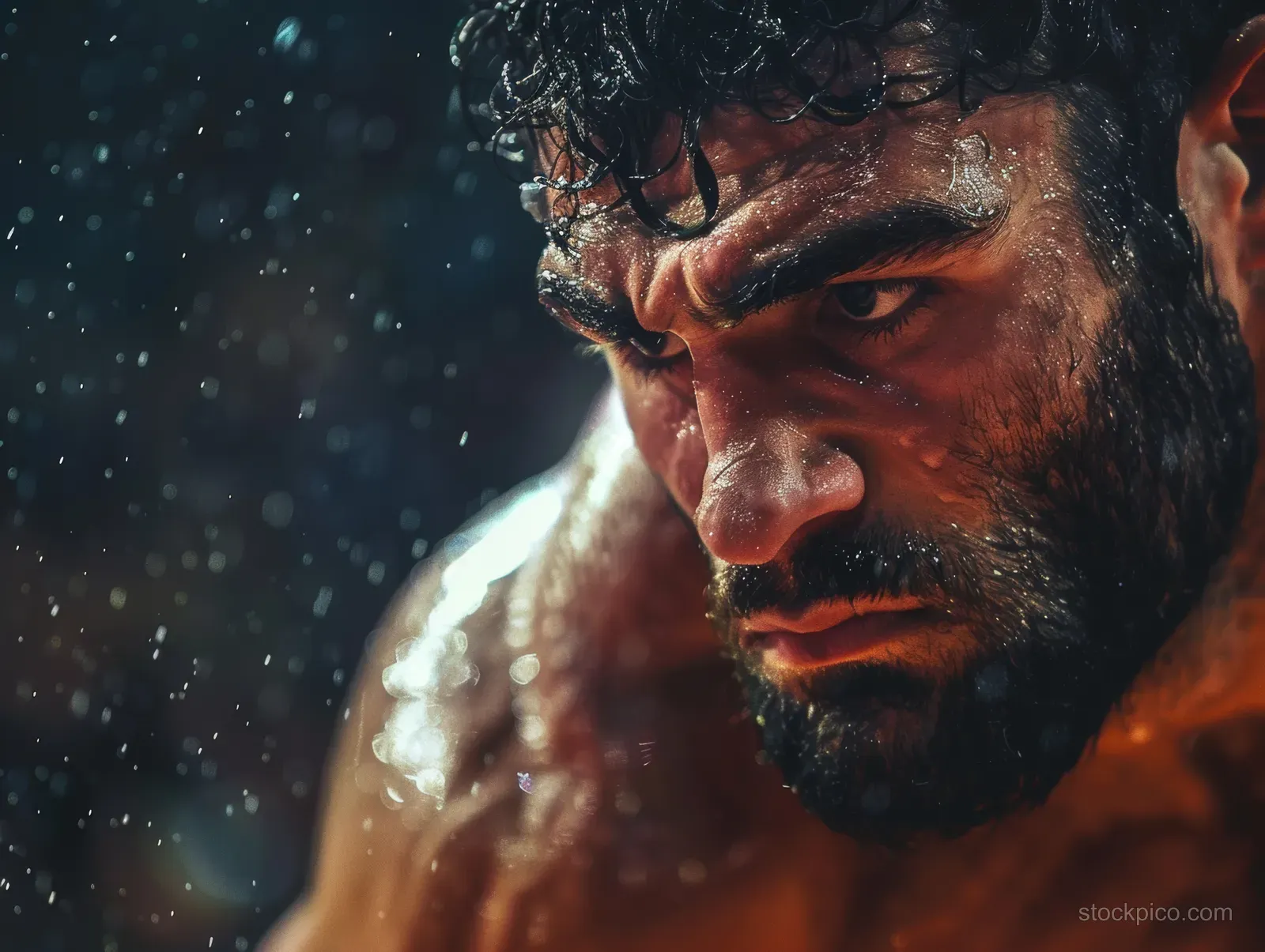 A Turkish freestyle wrestler in a 125 kg match lunges into a takedown with an intense expression and blurred crowd behind.