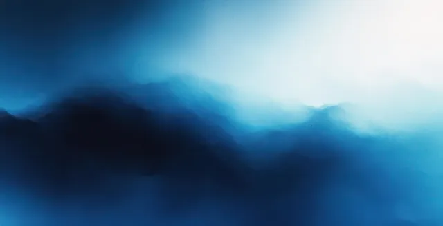Deep blue to black abstract gradient background with soft diffused light glow