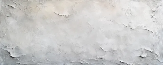 Pale gray concrete wall with cracks and peeling plaster revealing a rough, weathered texture.