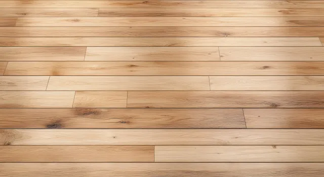 Aligned light wooden floor planks with subtle matte grain and seamless surface texture.