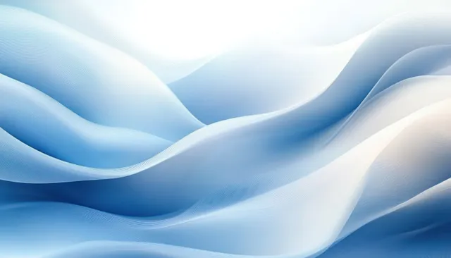 Blue wavy abstract background with glowing light ribbons and smooth flowing gradient with Neon Like Glow