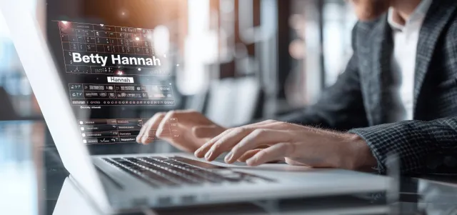 A businessman uses a laptop to manage tasks on a digital Kanban board for agile project workflows.