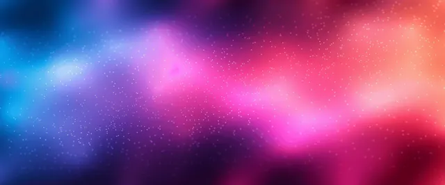 Pink purple blue gradient banner with grainy noise and soft light haze