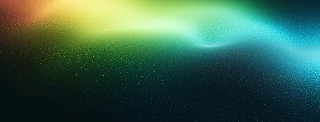 Green Blue Gradient Background with Grainy Glow and Dark Edges