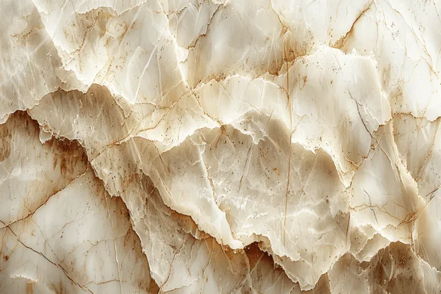 Cream marble wall texture showing crackle veining and weathered plaster peeling along the surface.