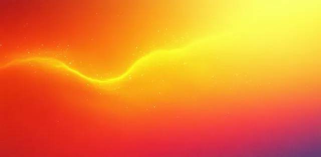 Warm yellow-orange gradient background with soft glowing blur and subtle film grain