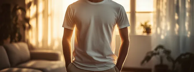 Minimalist white cycling jersey front view in soft natural indoor light