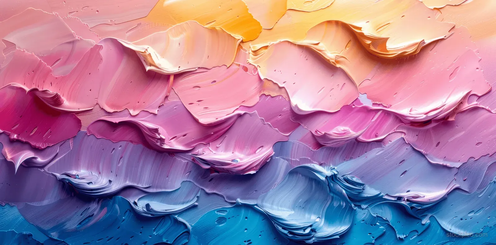 Pastel underwater wave texture shows layered ripples and swirling blue ocean tones with soft pink edges.