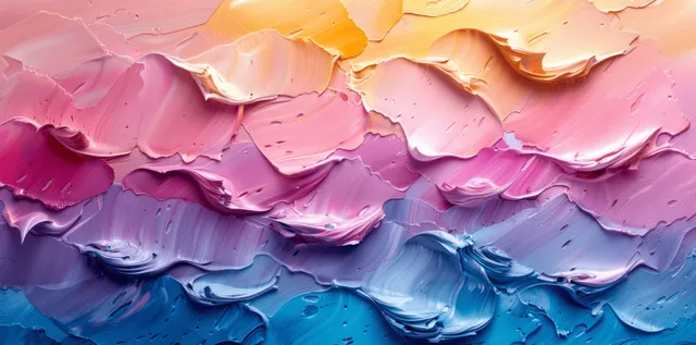 Pastel underwater wave texture shows layered ripples and swirling blue ocean tones with soft pink edges.