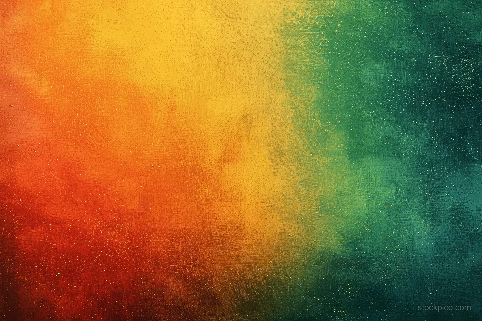 Grungy orange-to-green gradient background with grainy vintage texture and light copy space.